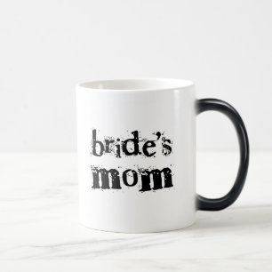 Mug Magic Texte de noir de la maman de la jeune mariée