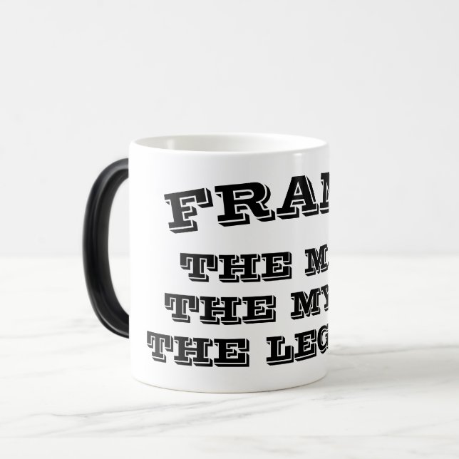 Mug Magic The man myth legend Heat Sensitive changing (Devant gauche)