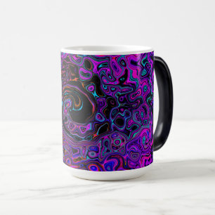 Mug Magic Tourbillonnement Liquide Rétro Noir et Magenta