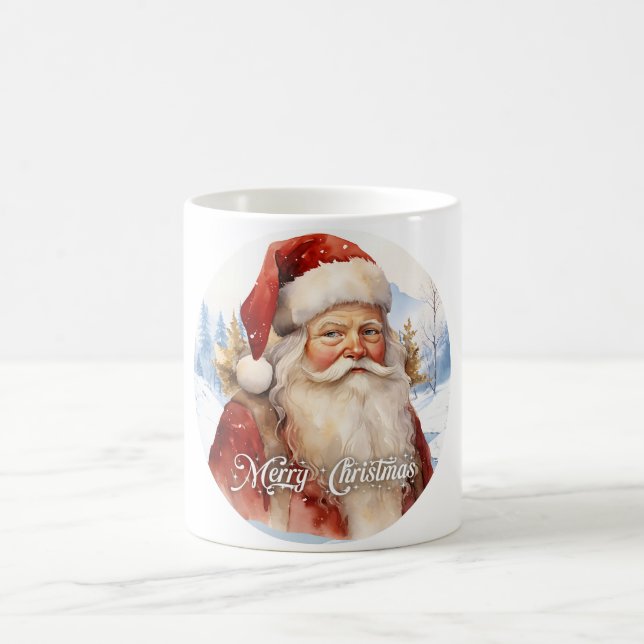 Mug Magic Tradition classique Père Noël Illustration Script (Centre)
