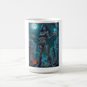 Mug Magic Traite d'Halloween ou ami Zombie w Cerveau