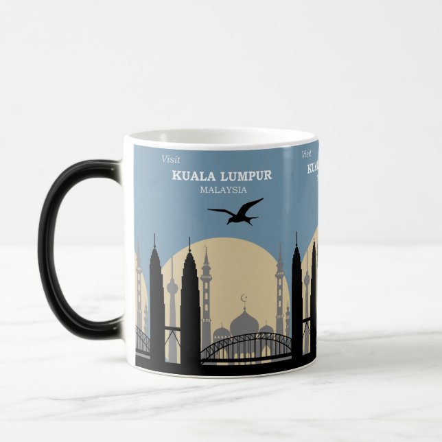 Mug Magic Travel Adventure Asie Kuala Lumpur Malaisie (Gauche)