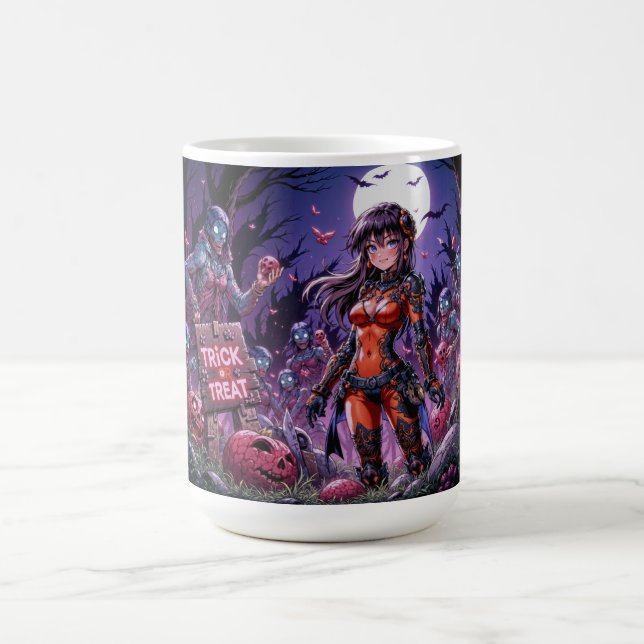Mug Magic Trick ou traiter Halloween Zombies distribuer le c (Centre)
