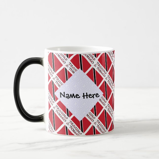 Mug Magic Trinité - Tobago Drapeau trinidadien Carrelé perso (Gauche)