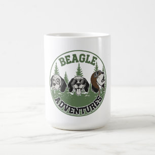 Mug Magic Trio d'aventures drôles de Beagle Chien de dessi