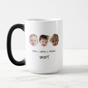 Mug Magic Trois cadeau visage bébé pour grand-père, grand-mè