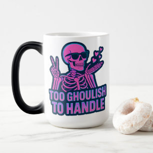 Mug Magic Trop sinistre pour être manipulé Design de squelet