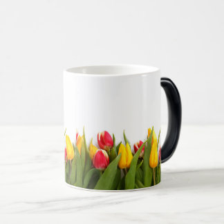 Mug Magic Tulipes rouges et jaunes vibrantes Design floral f