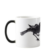 Tuschekunst chinois avec motif d'oiseaux