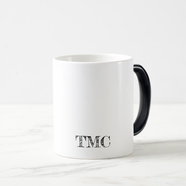 Mug Magic Typographie INITIALES bureau maison main dessinée  (Devant droit)