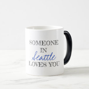 Mug Magic Typographie moderne Quelqu'un dans l'EMPLACEMENT v