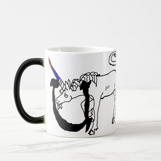Mug Magic U est pour la licorne (Gauche)