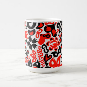 Mug Magic Ukrainian ethnic folk art floral pattern absrtact