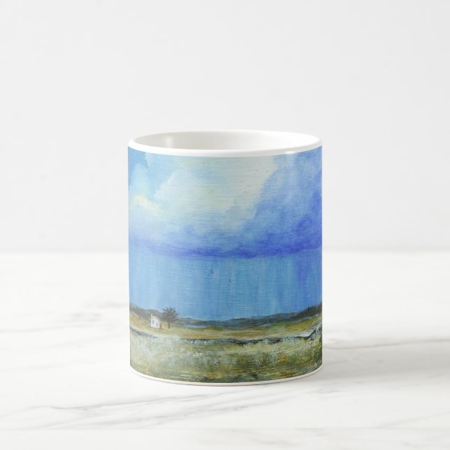 Mug Magic Une peinture de paysage parfaite d'art abstrait de (Centre)