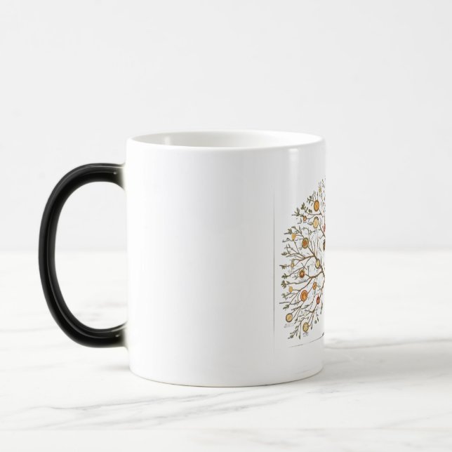 Mug Magic Uniq de l'arbre généalogique personnalisé de la fa (Gauche)