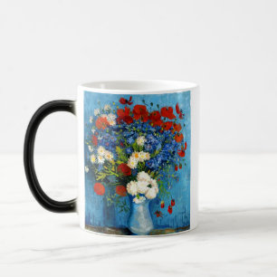 Mug Magic Vase Van Gogh avec bleuets et coquelicots