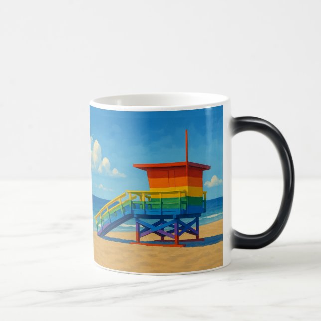 Mug Magic Venice Beach Rainbow Lifeguard Stand (Droite)