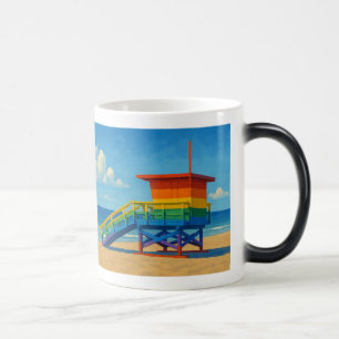 Mug Magic Venice Beach Rainbow Lifeguard Stand
