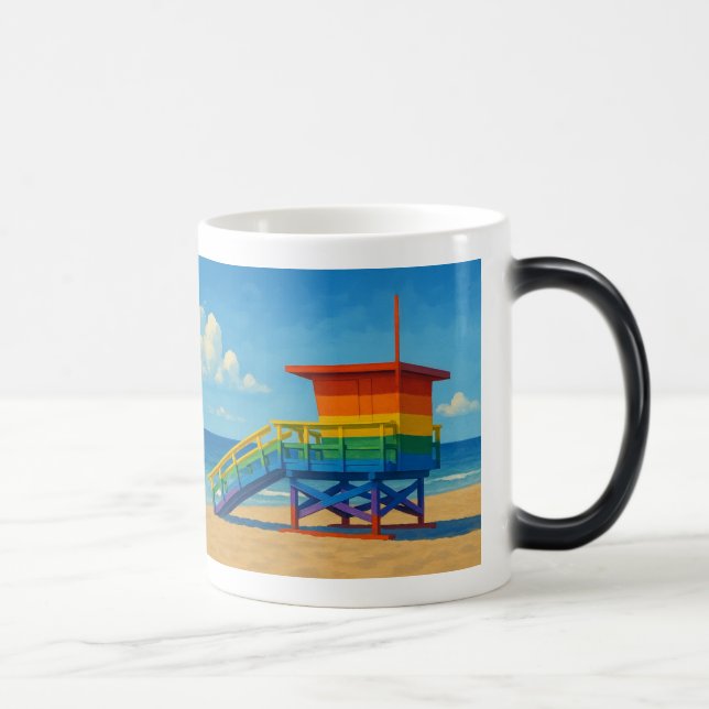 Mug Magic Venice Beach Rainbow Lifeguard Stand (Droite)