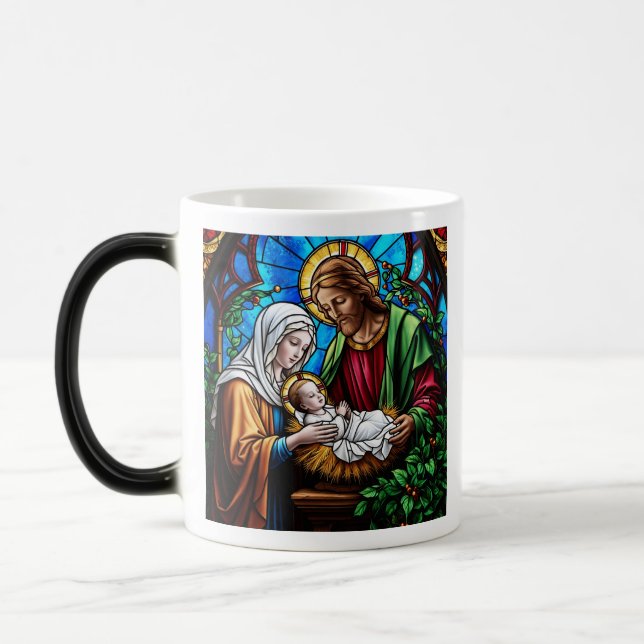 Mug Magic Verre vitrail de famille Holly (Gauche)