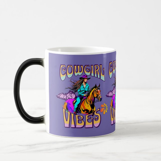 Mug Magic Vibes et chevaux de cowgirl de Western Rodeo (Gauche)