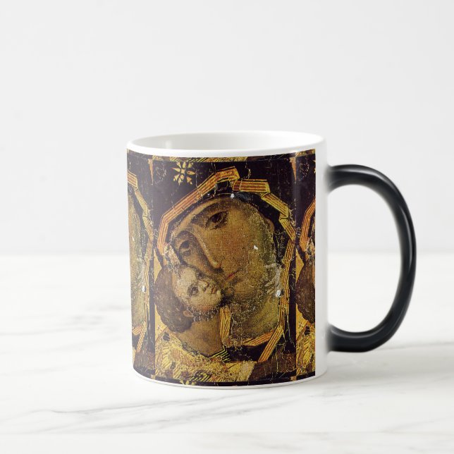 Mug Magic Vierge de Kiev Ukraine Madonna MorphingMug Closeup (Droite)