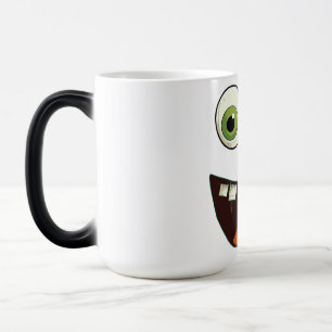 Mug Magic Visage amusant avec les yeux de Googly Vert Surpri