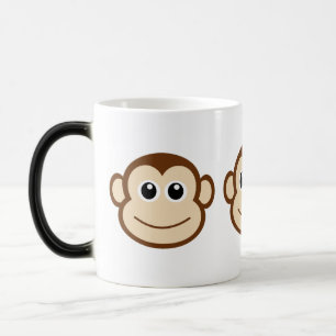 Mug Magic Visage mignon de singe de bébé
