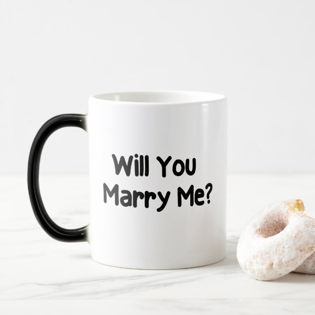 Mug Magic Vous m'épouserez proposition (Avec donut)