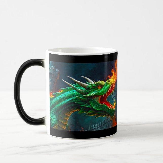 Mug Magic Welsh Dragon fournit le chauffage pour le château  (Gauche)