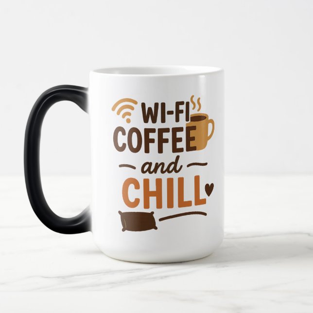 Mug Magic Wi-Fi, café et frisson (Gauche)