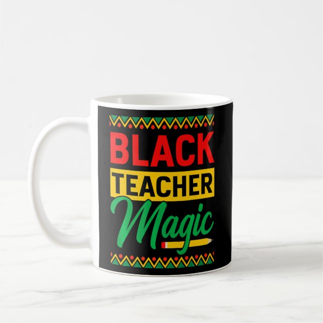 Mug Magie Black Teacher Mois De L'Histoire Africaine (Gauche)