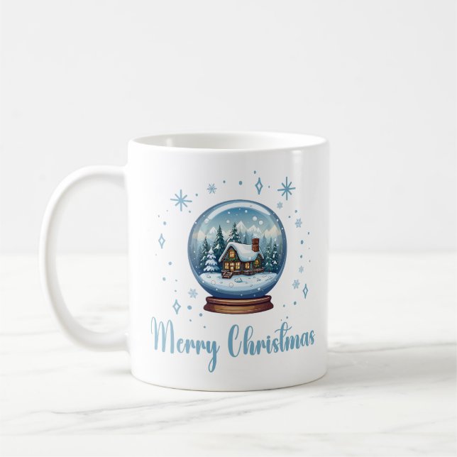 Mug Magie de neige du Globe de Noël (Gauche)