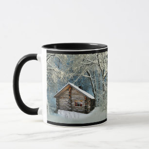 Mug Magie hivernale Rustique Cabine de billes