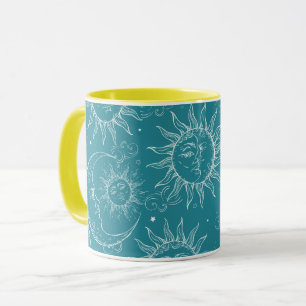 Mug Magie turquoise Vintage étoile solaire céleste