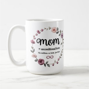 Mug magique en germe florale - Maman, Amour infini