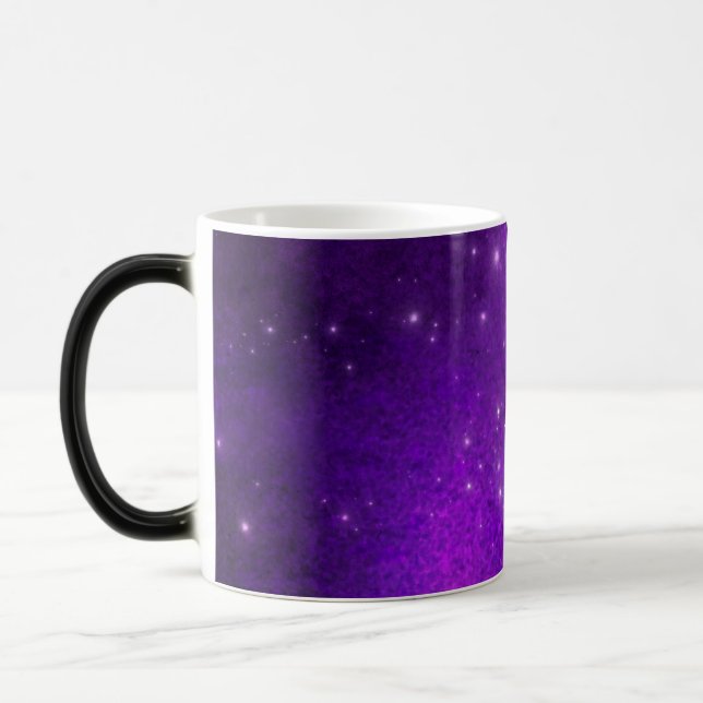 Mug magique en violet personnalisé (Gauche)