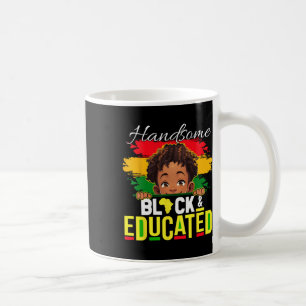Mug Magnifique Chemise Noire Éduquée Histoire Noire Po
