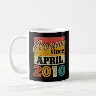 Mug Magnifique depuis avril 2010 Vintage 12ème anniver