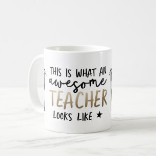Mug Magnifique enseignant typographie moderne cadeau o
