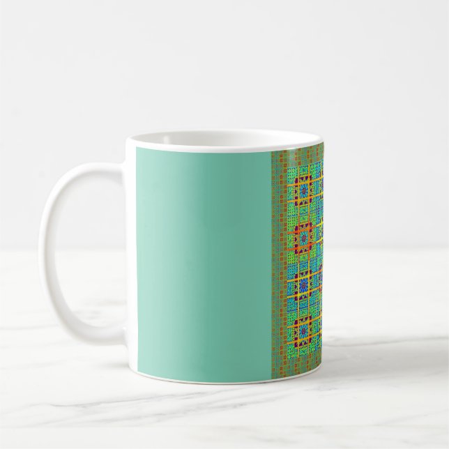 Mug Magnifique jolie maya ethnique Imprimer design vec (Gauche)