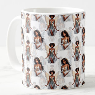 Mug Magnifique motif de conception d'anges de fille no