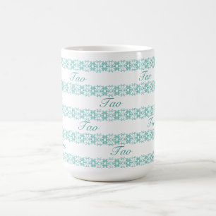 Mug Magnifique motif géométrique Tao sarcelle