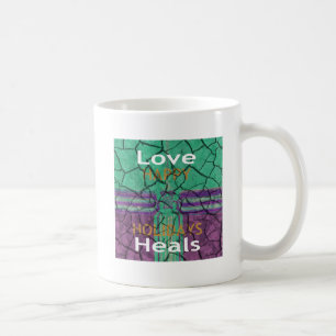 Mug Magnifique rustique fissuré boue amour guérit art 