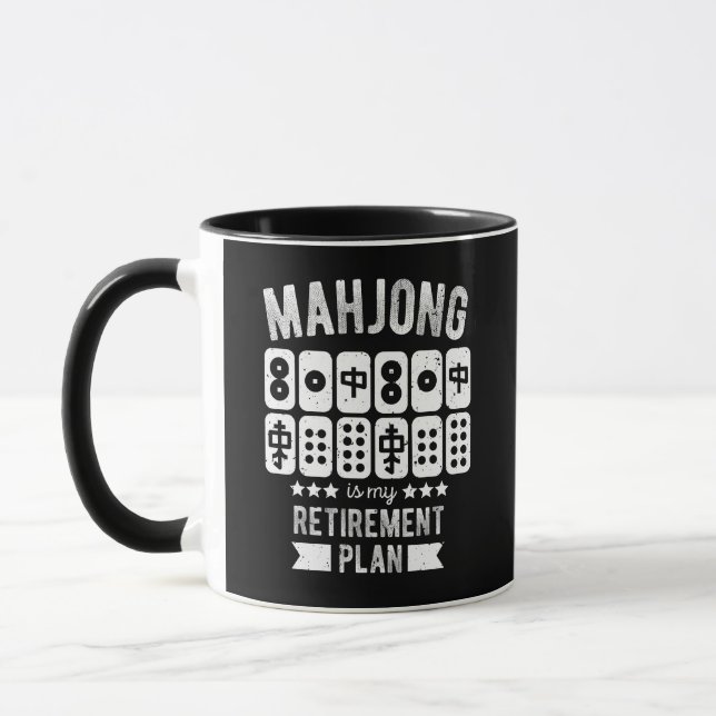 Mug Mahjong est mon plan de retraite (Gauche)