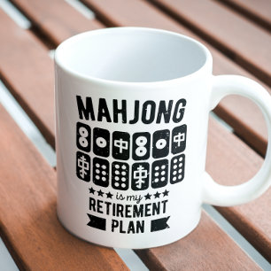 Mug Mahjong est mon plan de retraite Funny mahjong