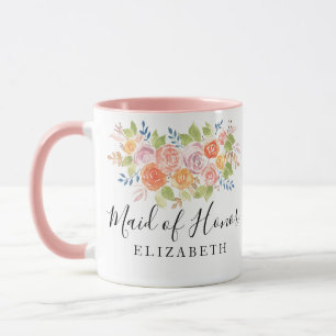 Mug Maid of Honor Rose Bouquet