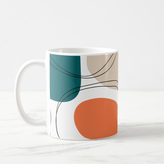 Mug Maillot abstrait géométrique à main (Gauche)