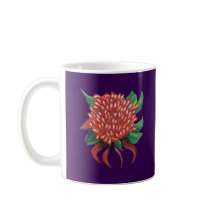 Main de fleurs dessinée Waratah