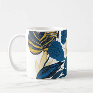 Mug Main Tropicale tirée : Motif créatif sans couture